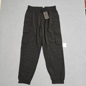 Fabletics Ripstop Cargo Jogger Pants Men Black Lightweight Water Resistant Large